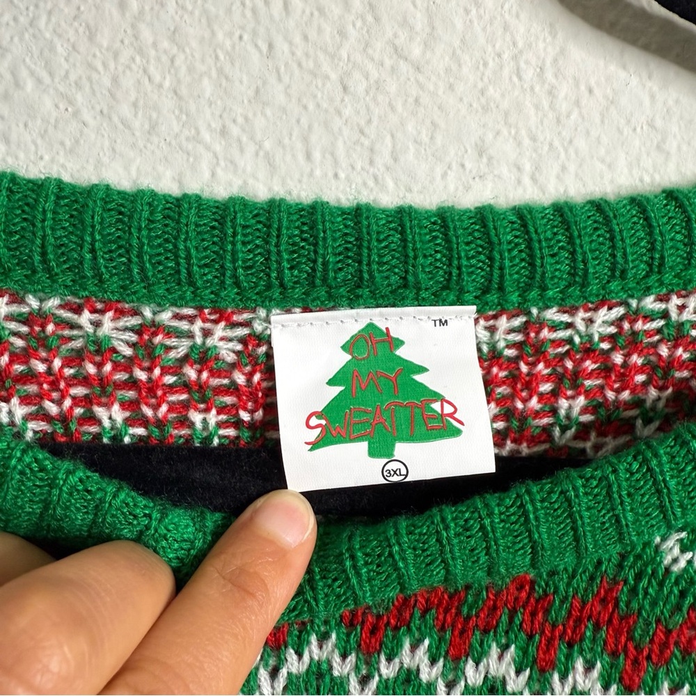 National Lampoon's Christmas Vacation I Don’t Know Margot Christmas Sweater 3X - Picture 3 of 16